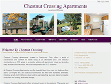 Tablet Screenshot of chestnutcrossingapartments.com